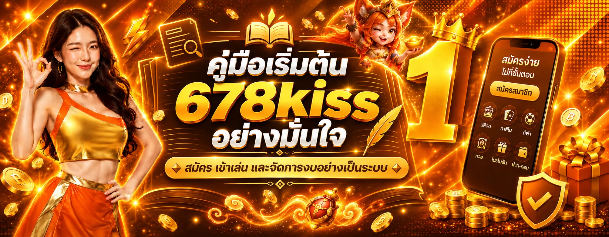 คู่มือเริ่มต้น 678kiss สมัคร เข้าเล่น และจัดการงบอย่างมั่นใจ